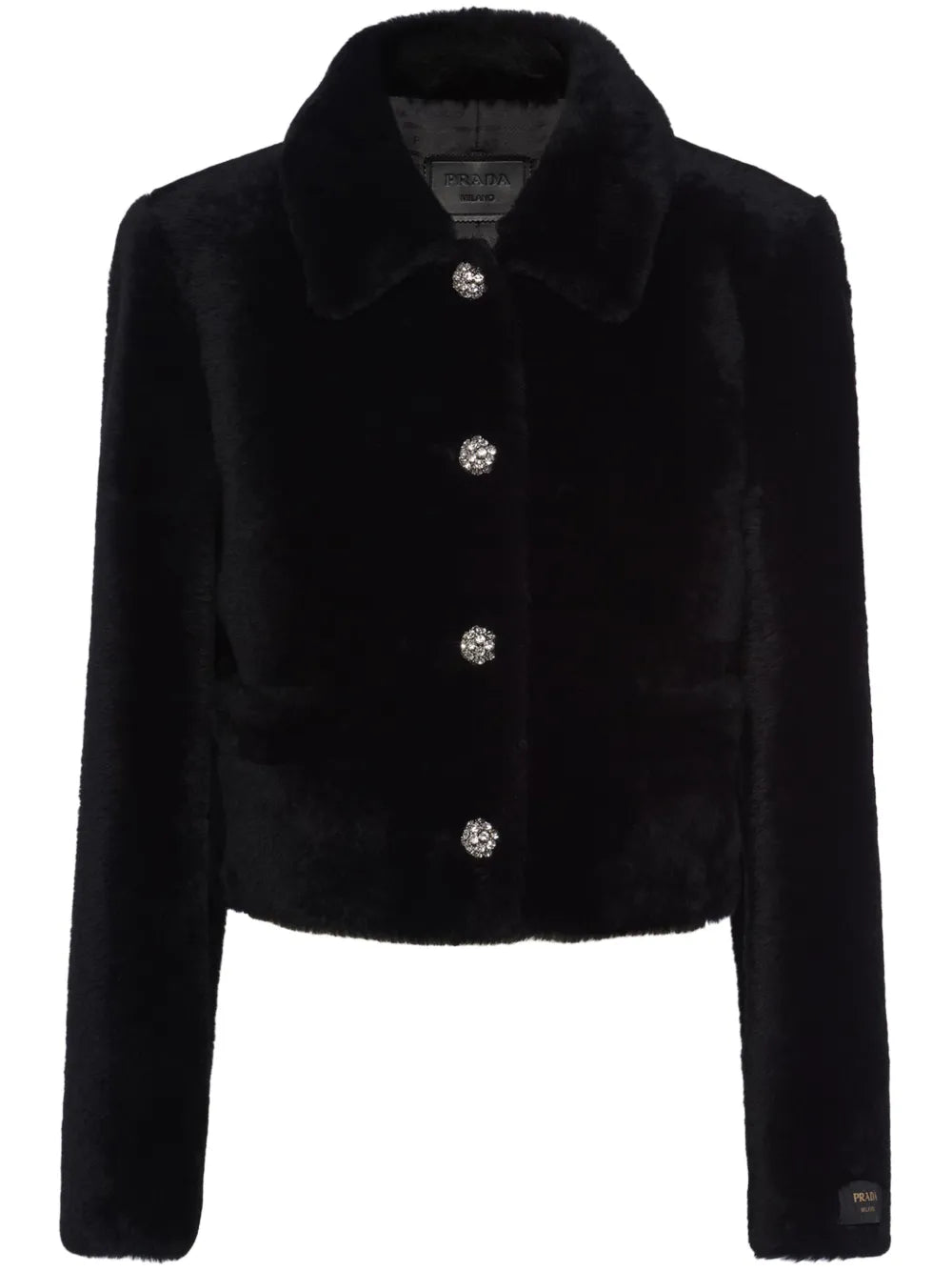 Cropped Shearling Jacket