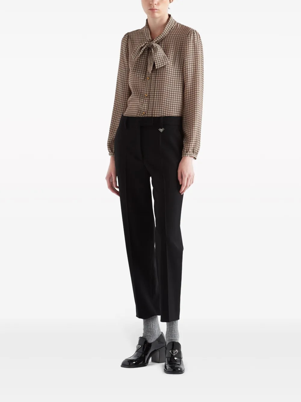 Grain-De-Poudre Cropped Trousers