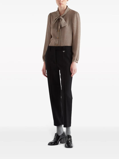 Grain-De-Poudre Cropped Trousers