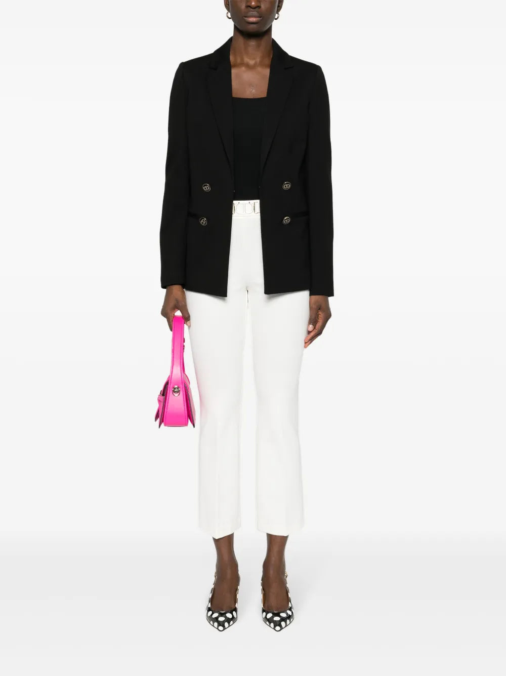 Logo-Plaque Straight-Leg Trousers