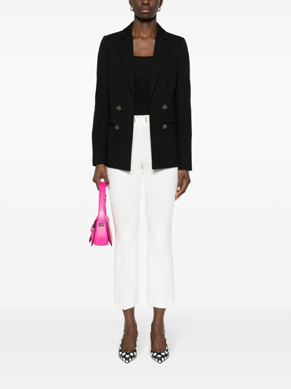 Logo-Plaque Straight-Leg Trousers