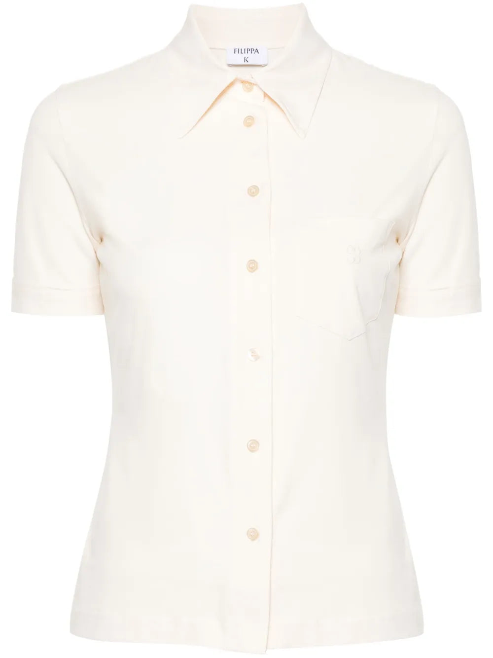 Monogram-Embroidered Cotton Shirt