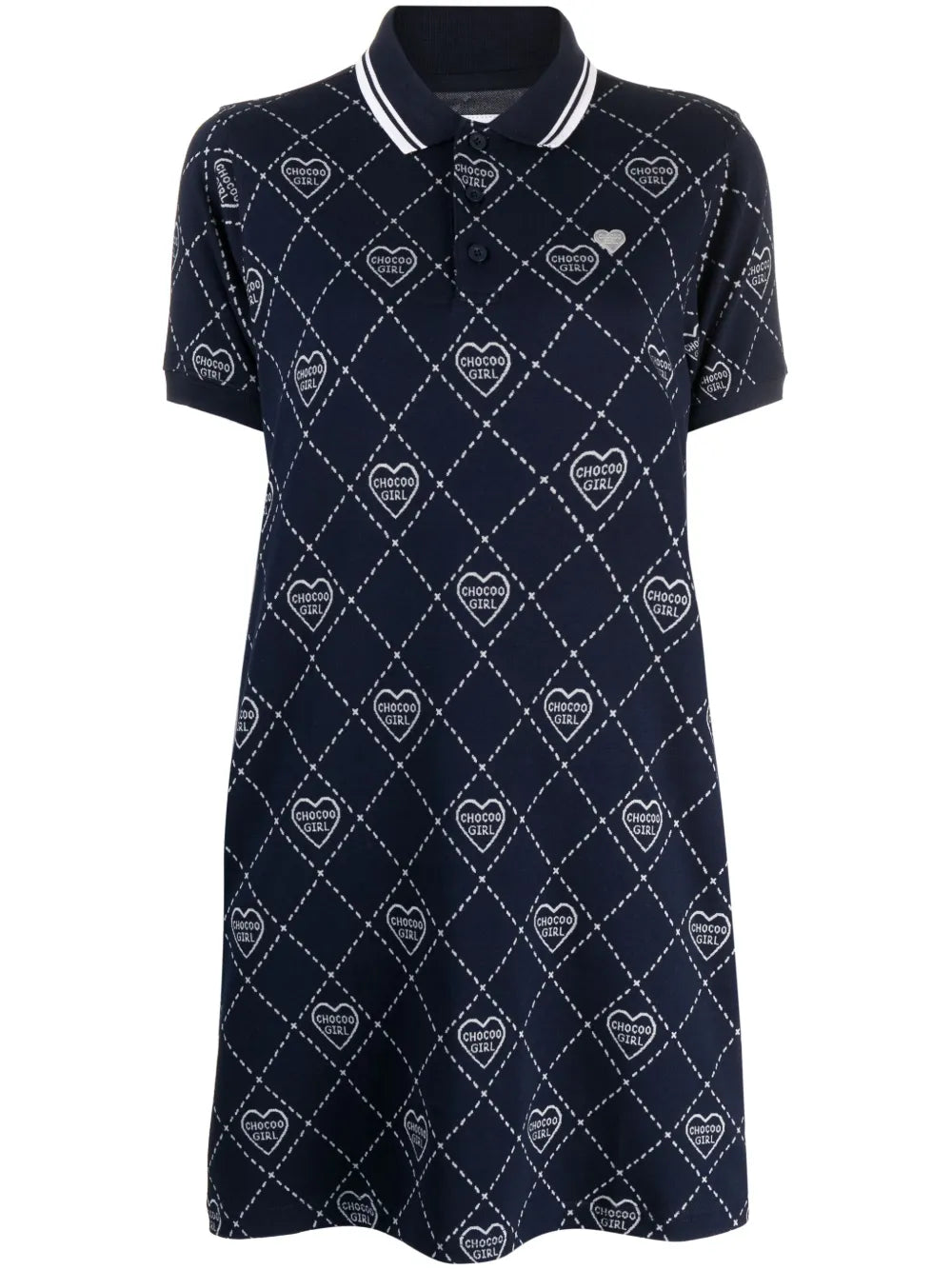 Logo-Print Cotton-Blend Dress