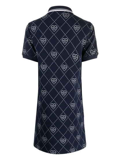Logo-Print Cotton-Blend Dress