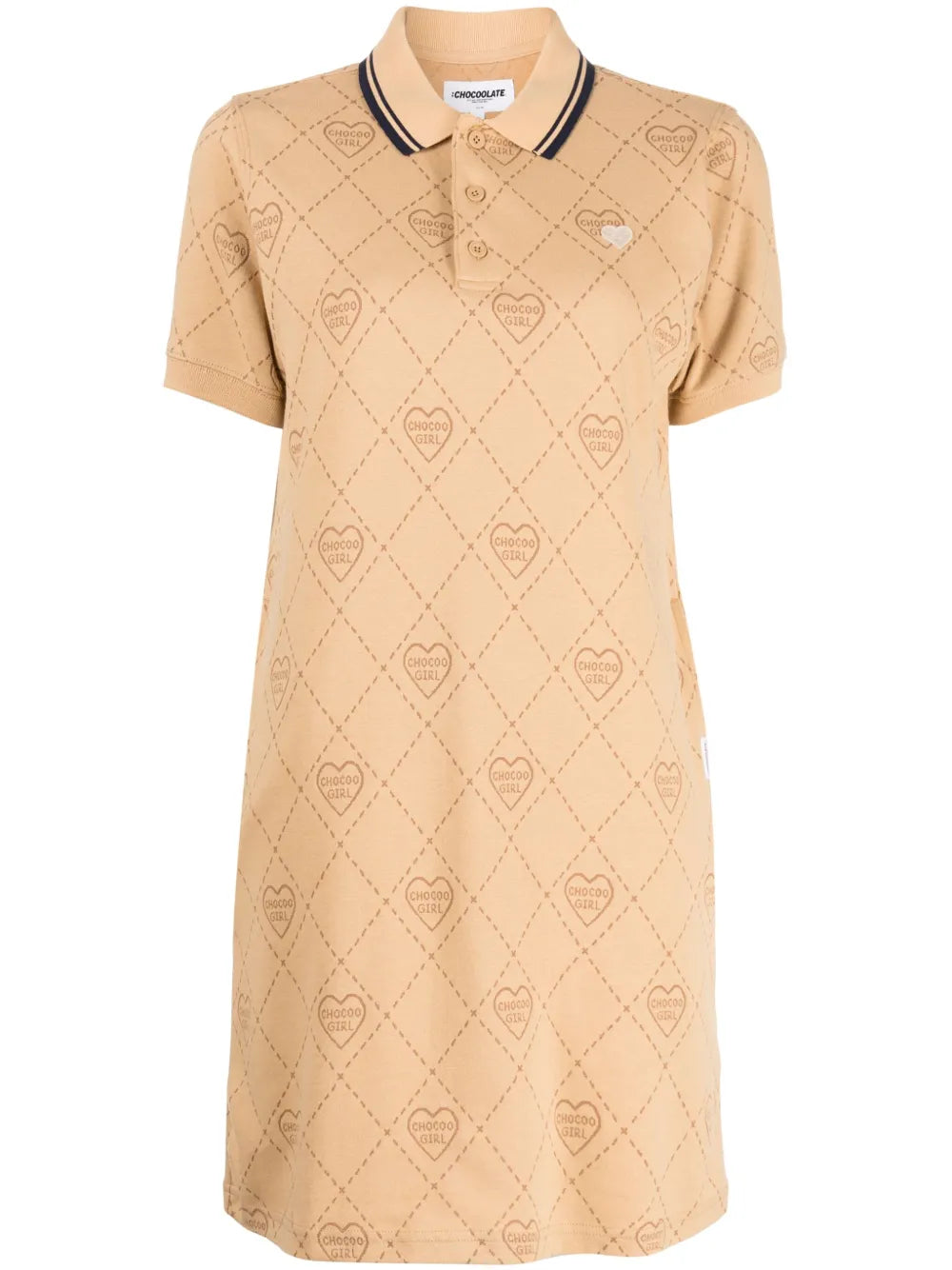 Logo-Print Polo Dress