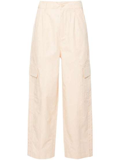 High-Waist Ripstop Cargo Trousers