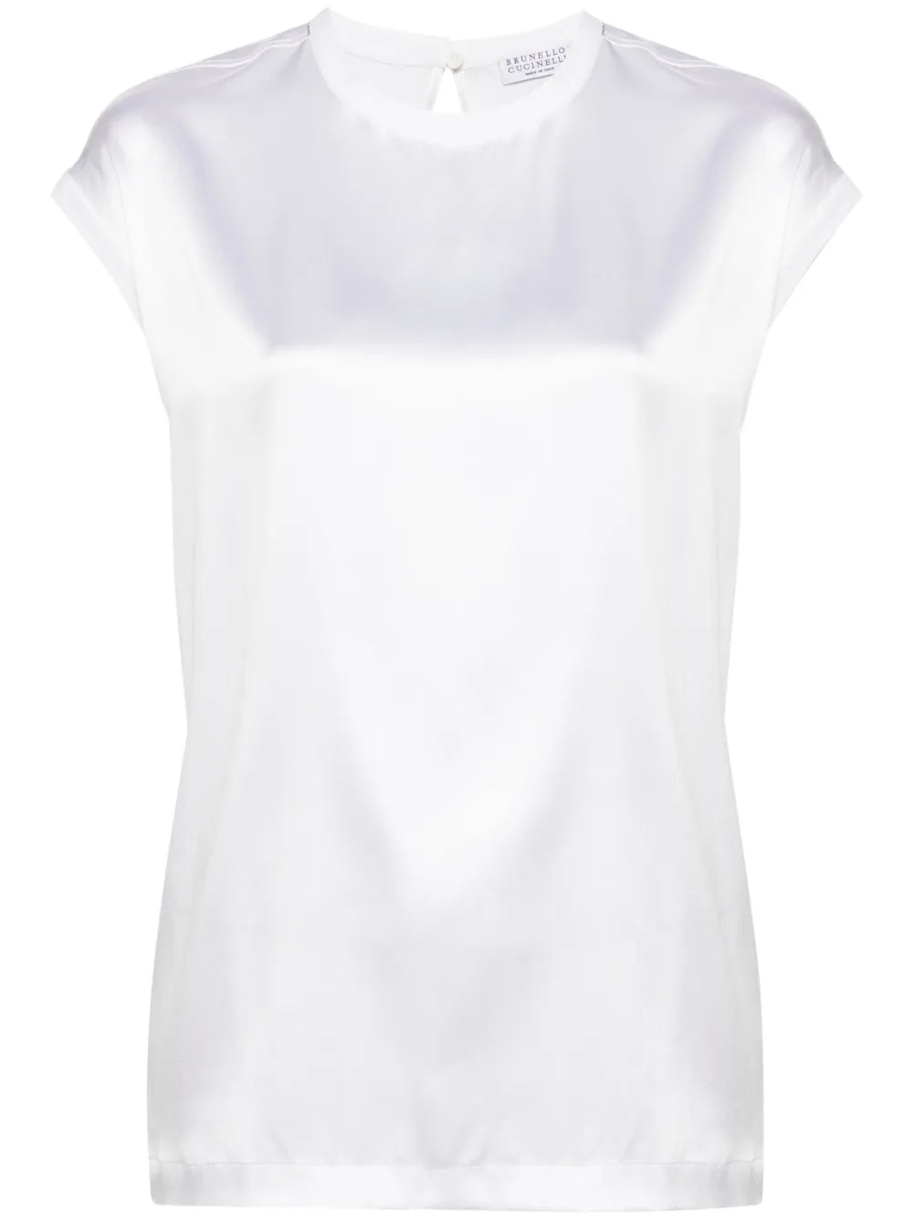 Satin Stretch-Silk Top