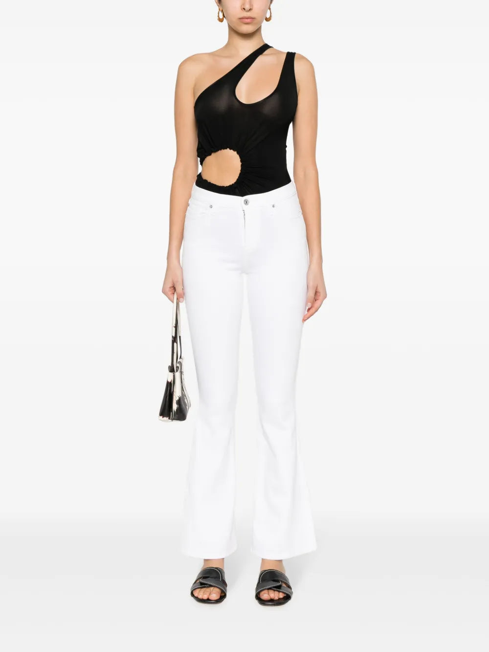 Mid-Rise Flared Jeans
