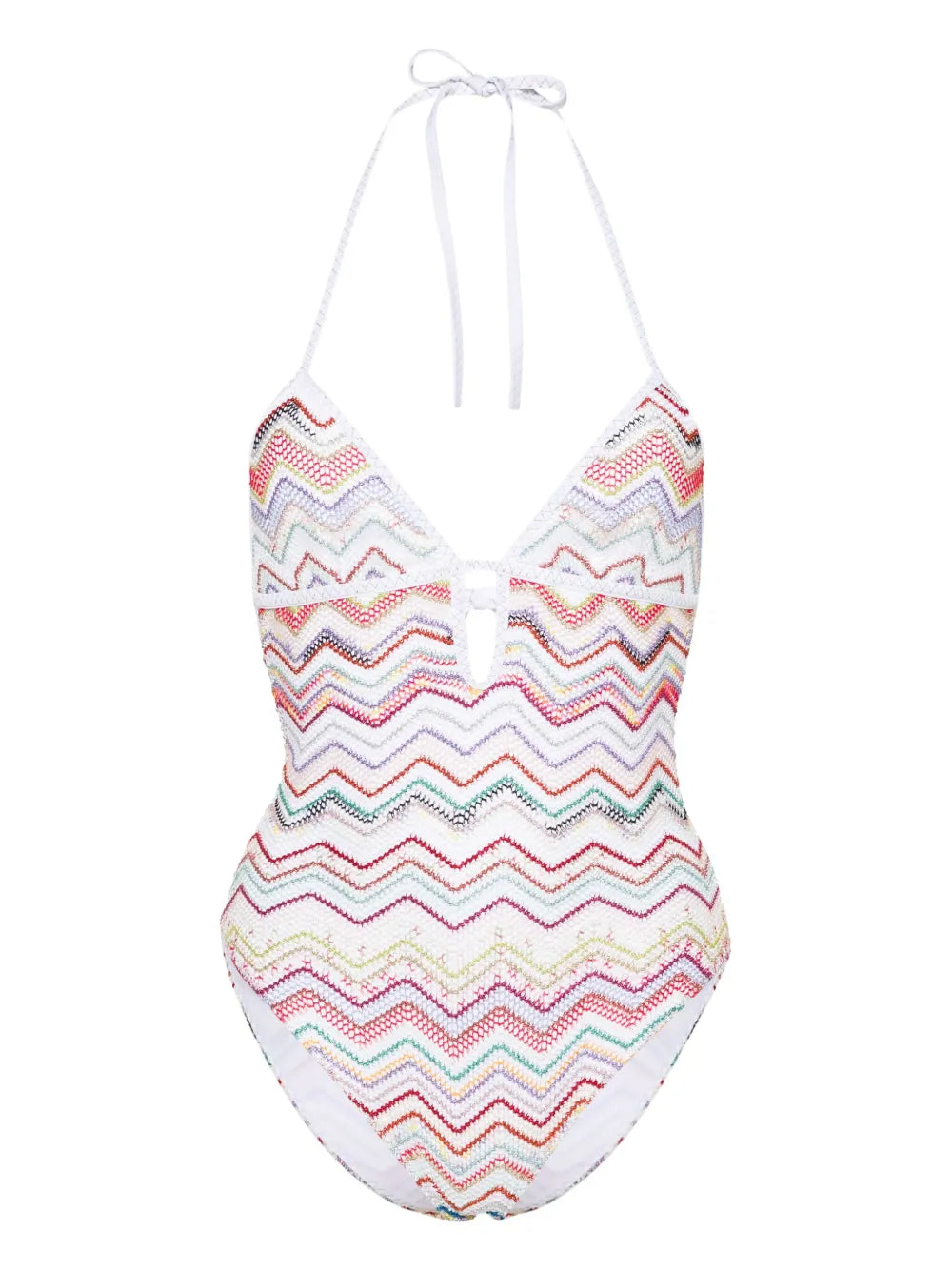 Zigzag Plunge Swimsuit