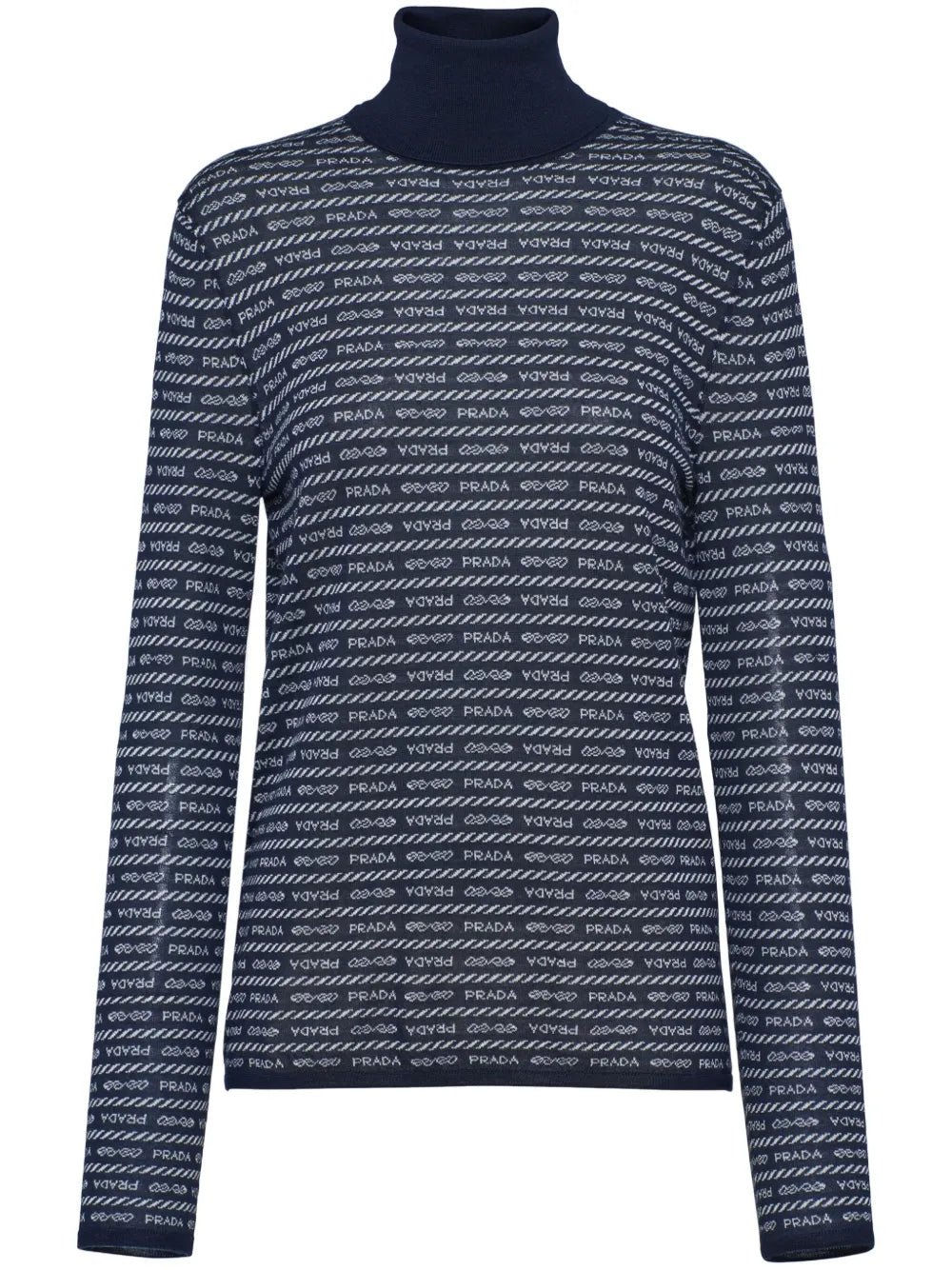Logo-Jacquard Wool Jumper
