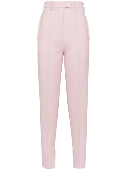 High-Rise Natté Trousers