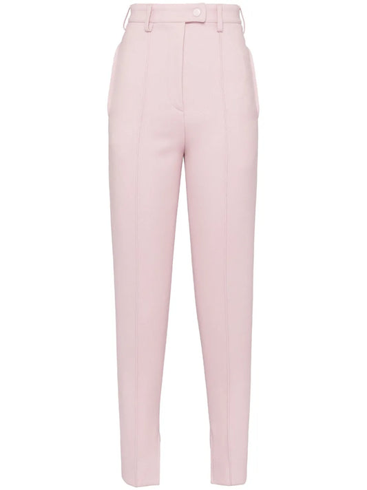 High-Rise Natté Trousers