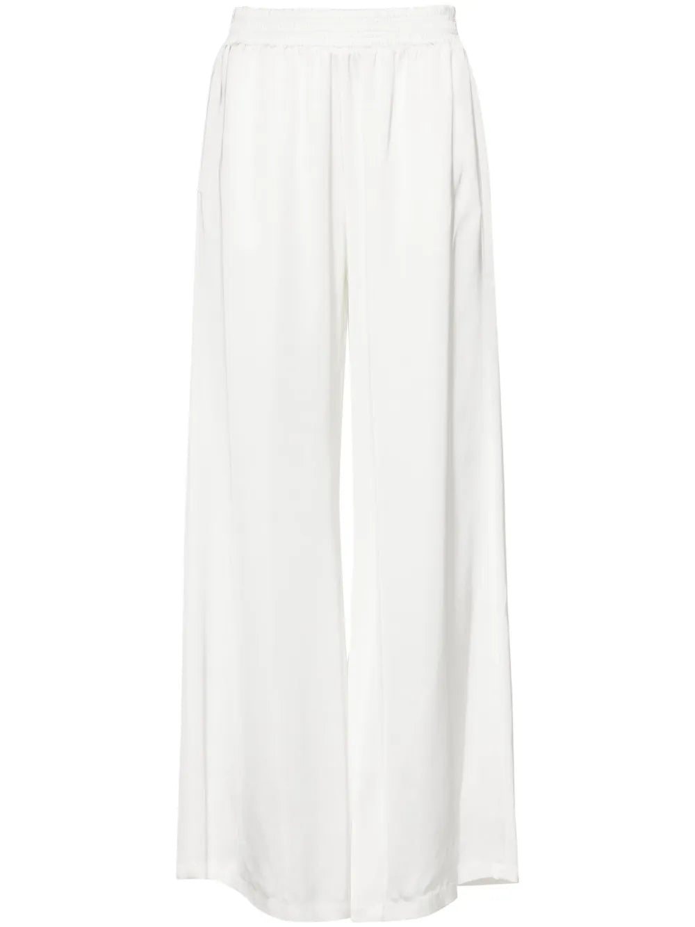 Wide-Leg Satin Trousers