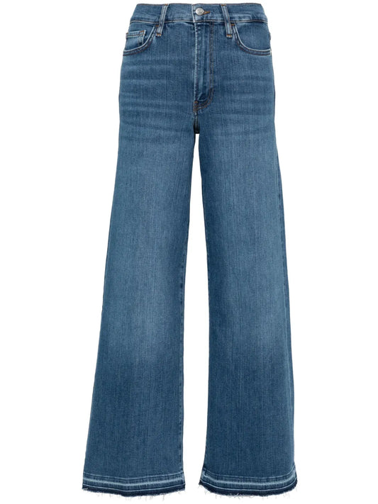 Le Slim High-Rise Palazzo Jeans