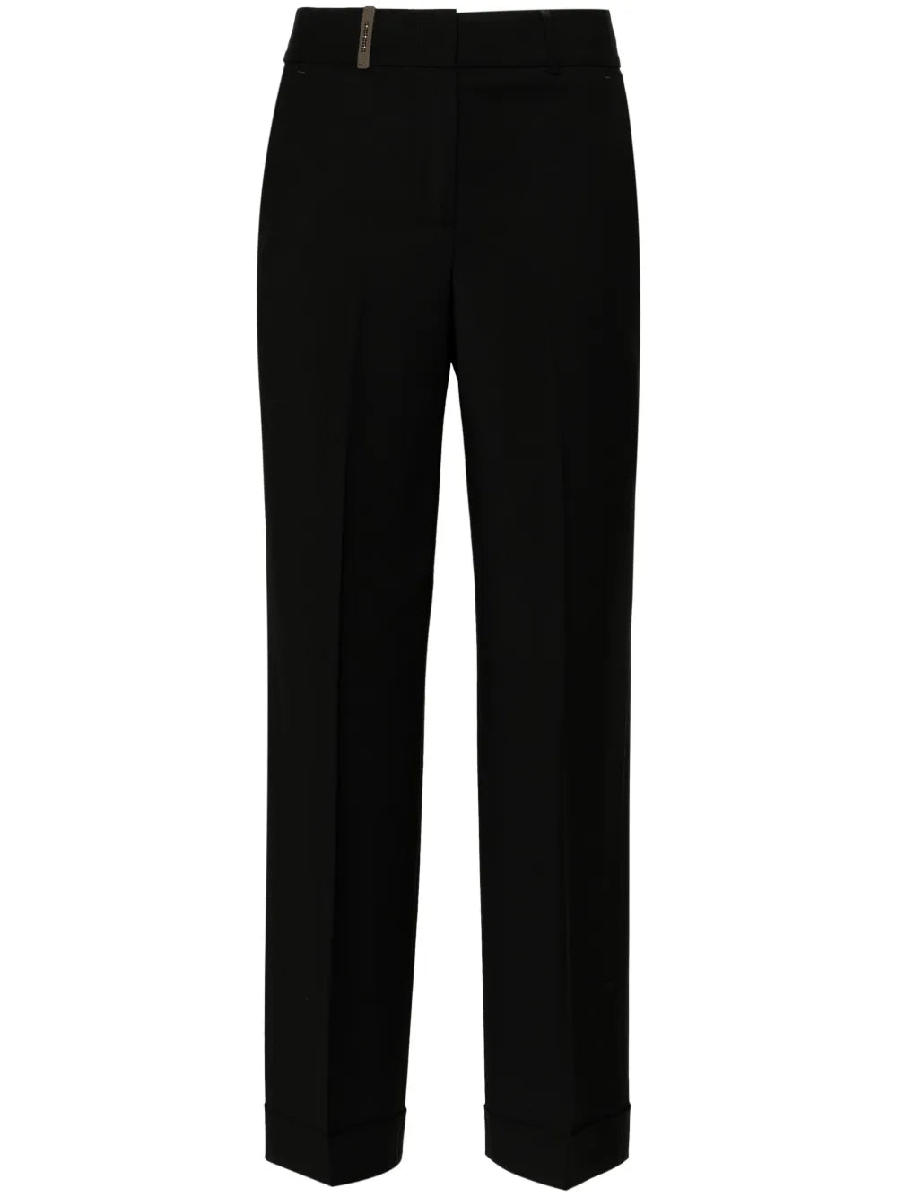 Patch-Detail Tailored Trousers