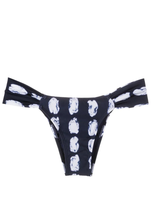 Maritma-Print Bikini Bottoms