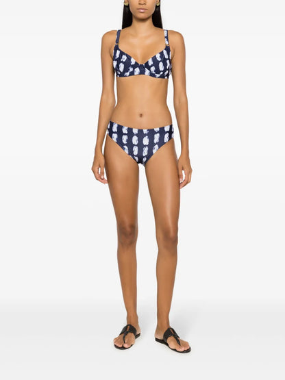 Abstract-Print Bikini Briefs