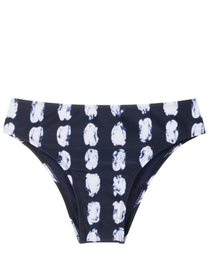 Abstract-Print Bikini Briefs