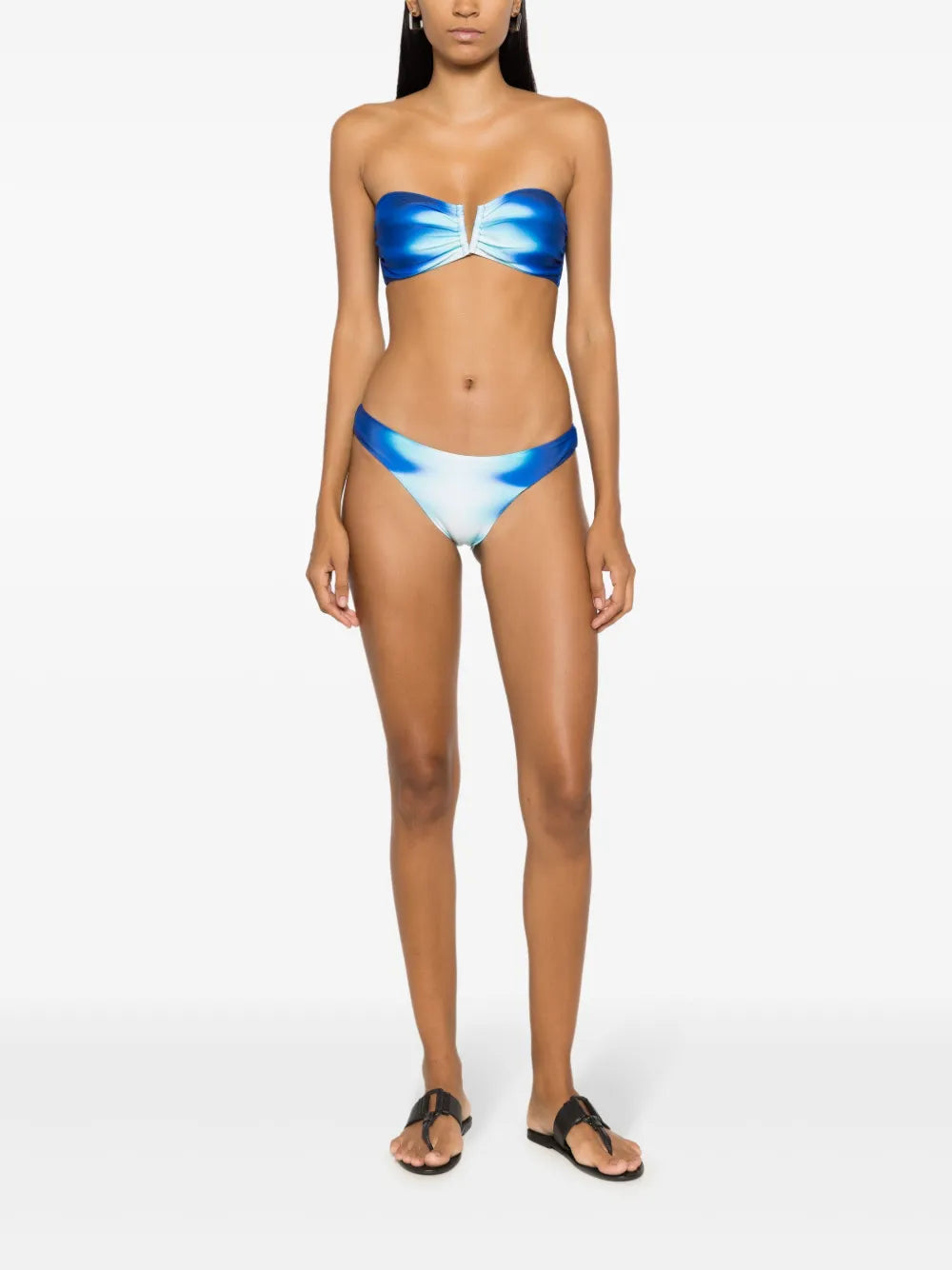 Abstract-Print Bikini Briefs