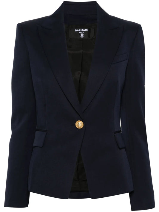 Single-Breasted Wool Blazer