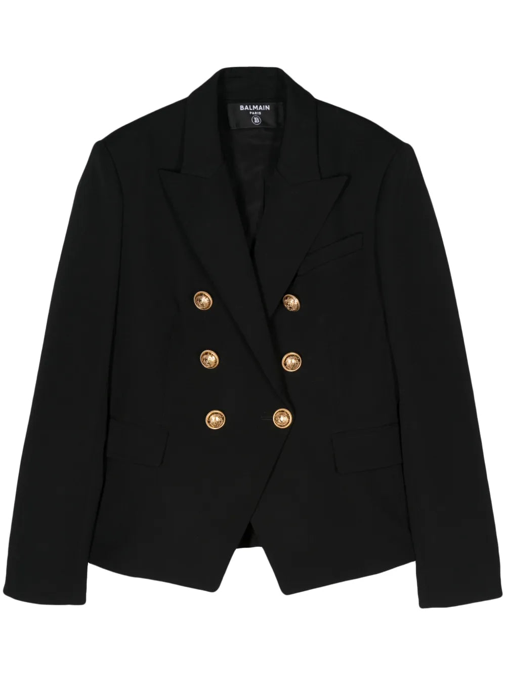 6-Button Double-Breasted Wool Blazer