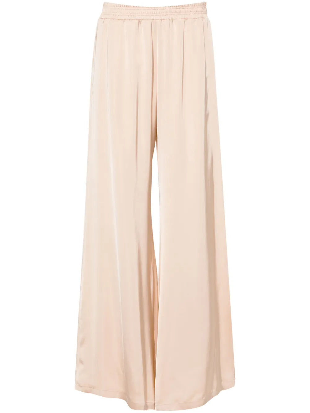 Wide-Leg Satin Trousers