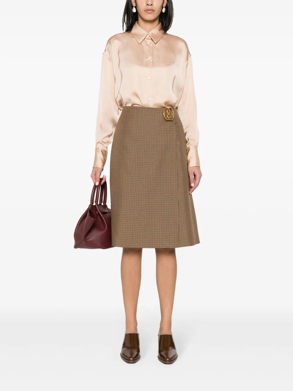 Satin Elongated Shirt