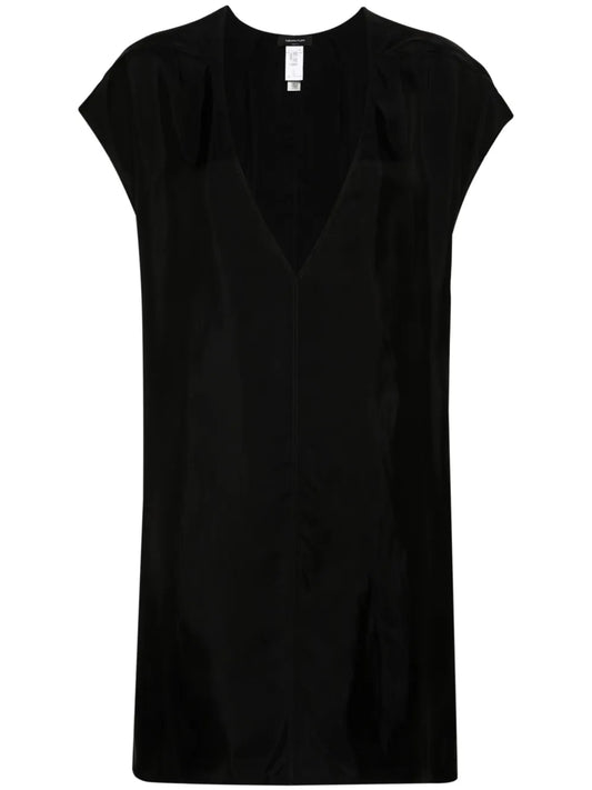 Twill Cap-Sleeve Blouse