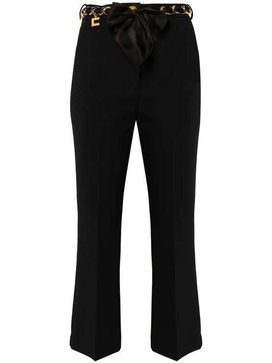 Belted Cropped Trousers