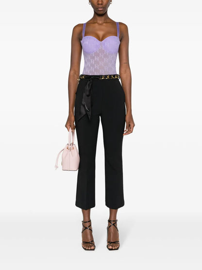 Belted Cropped Trousers