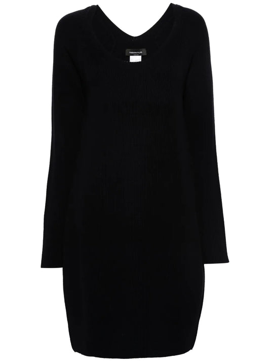 Long-Sleeve Knitted Dress