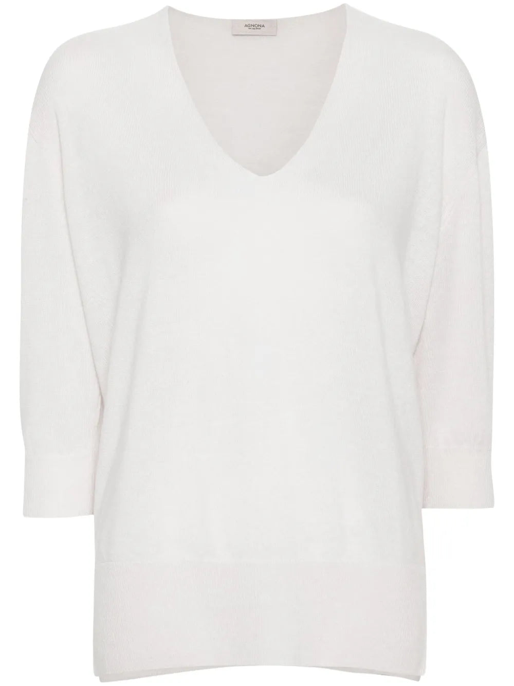 Knitted V-Neck Top