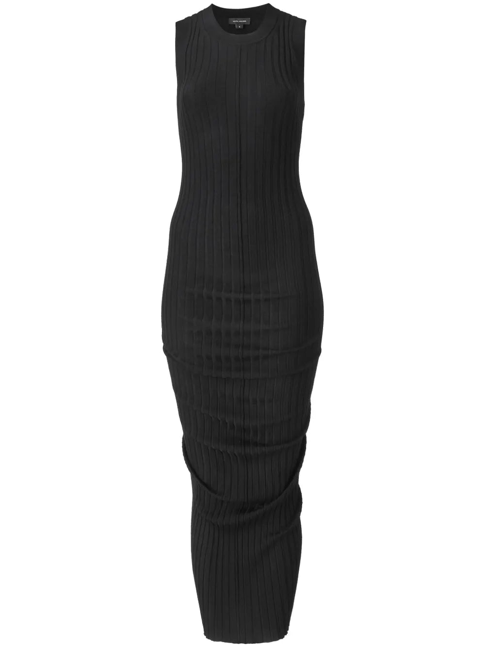 Merino-Wool Twisted Midi Dress