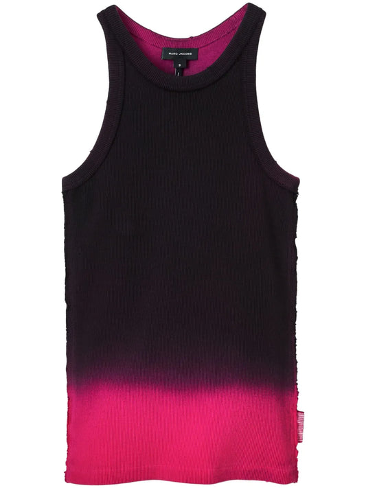 Grunge Spray-Effect Tank Top