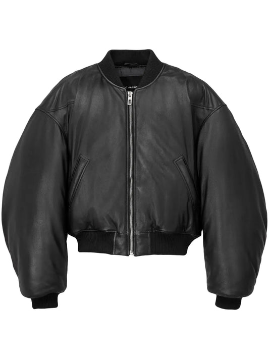 Leather Bomber Jacket