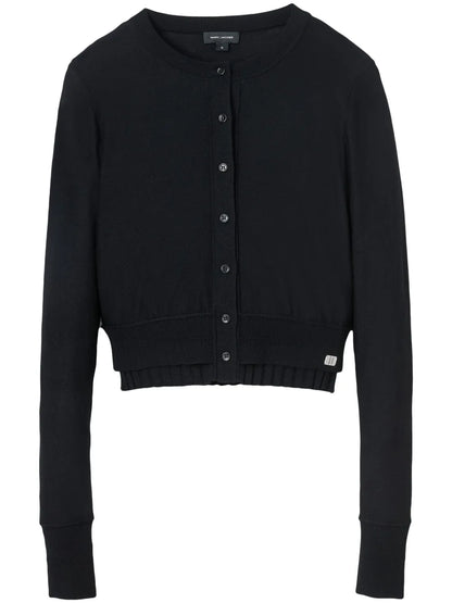 Fine-Ribbed Merino-Wool Cardigan