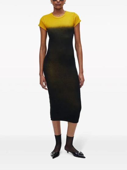 Grunge Spray-Effect T-Shirt Dress