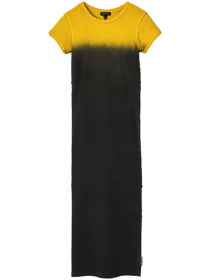 Grunge Spray-Effect T-Shirt Dress