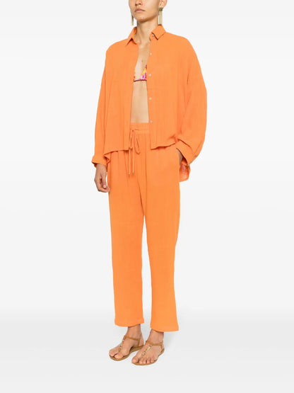 Drawstring Cotton Trousers