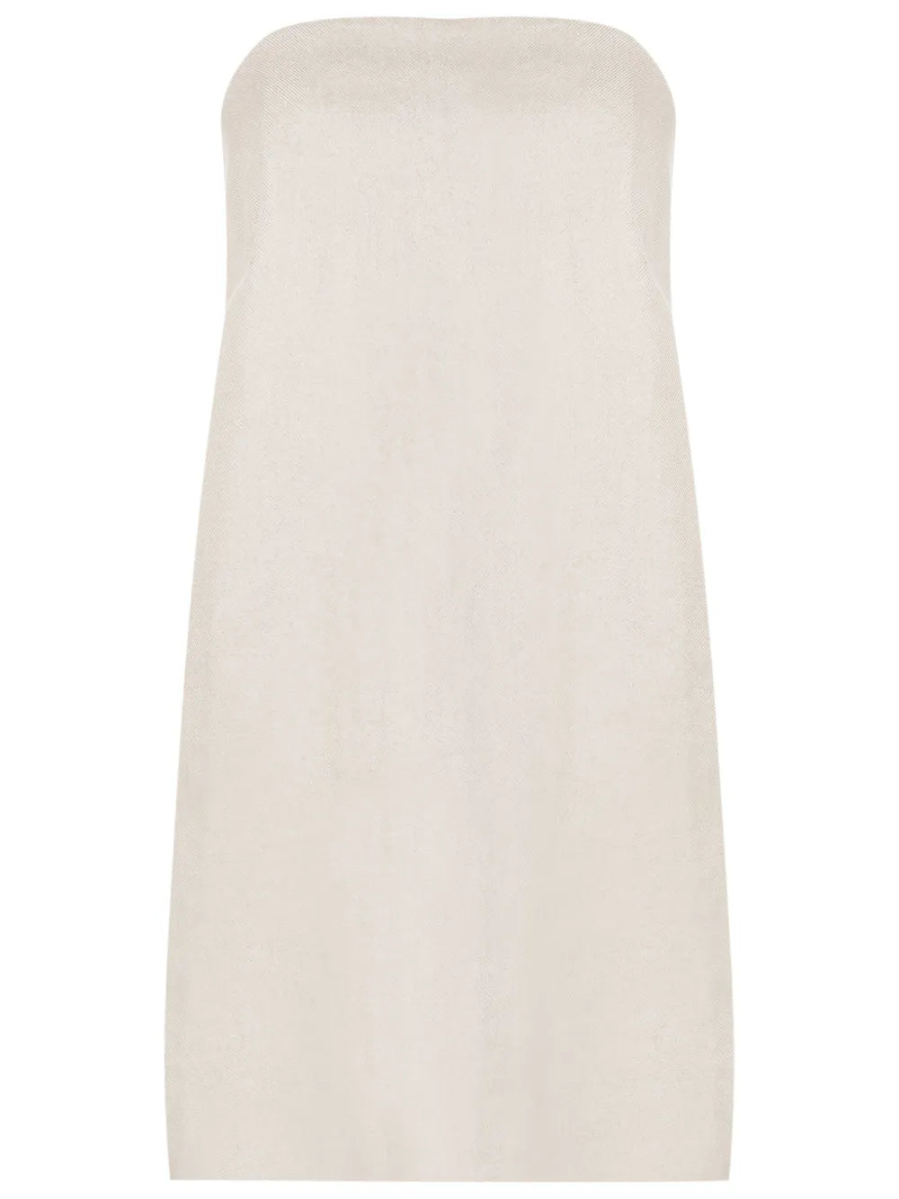 Strapless Linen Minidress