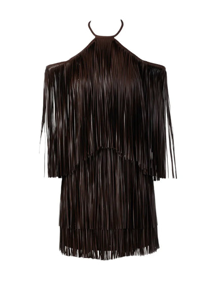 Vercelli Fringed Minidress
