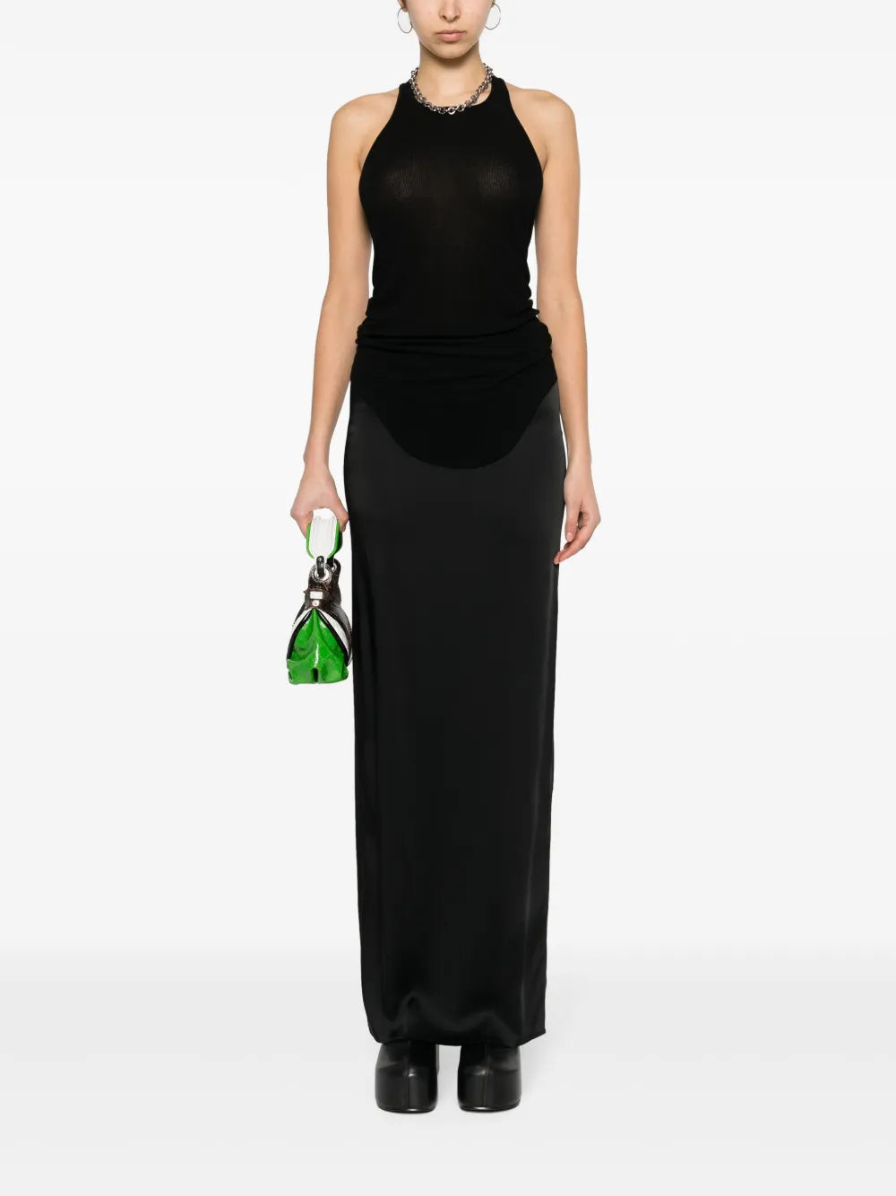 Scoop-Neck Fine-Ribbed Tank Top
