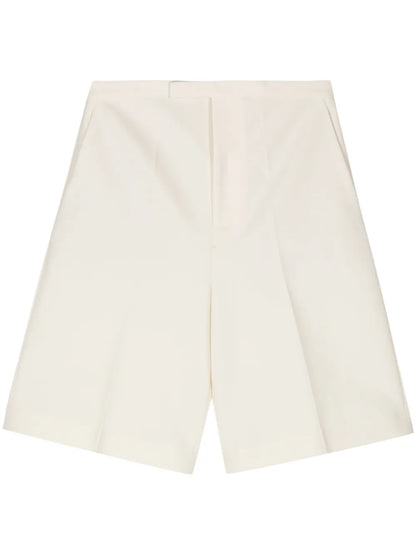 Interlocking-Twill Tailored Shorts
