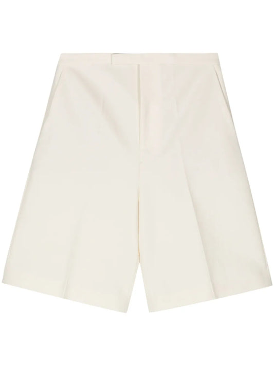 Interlocking-Twill Tailored Shorts