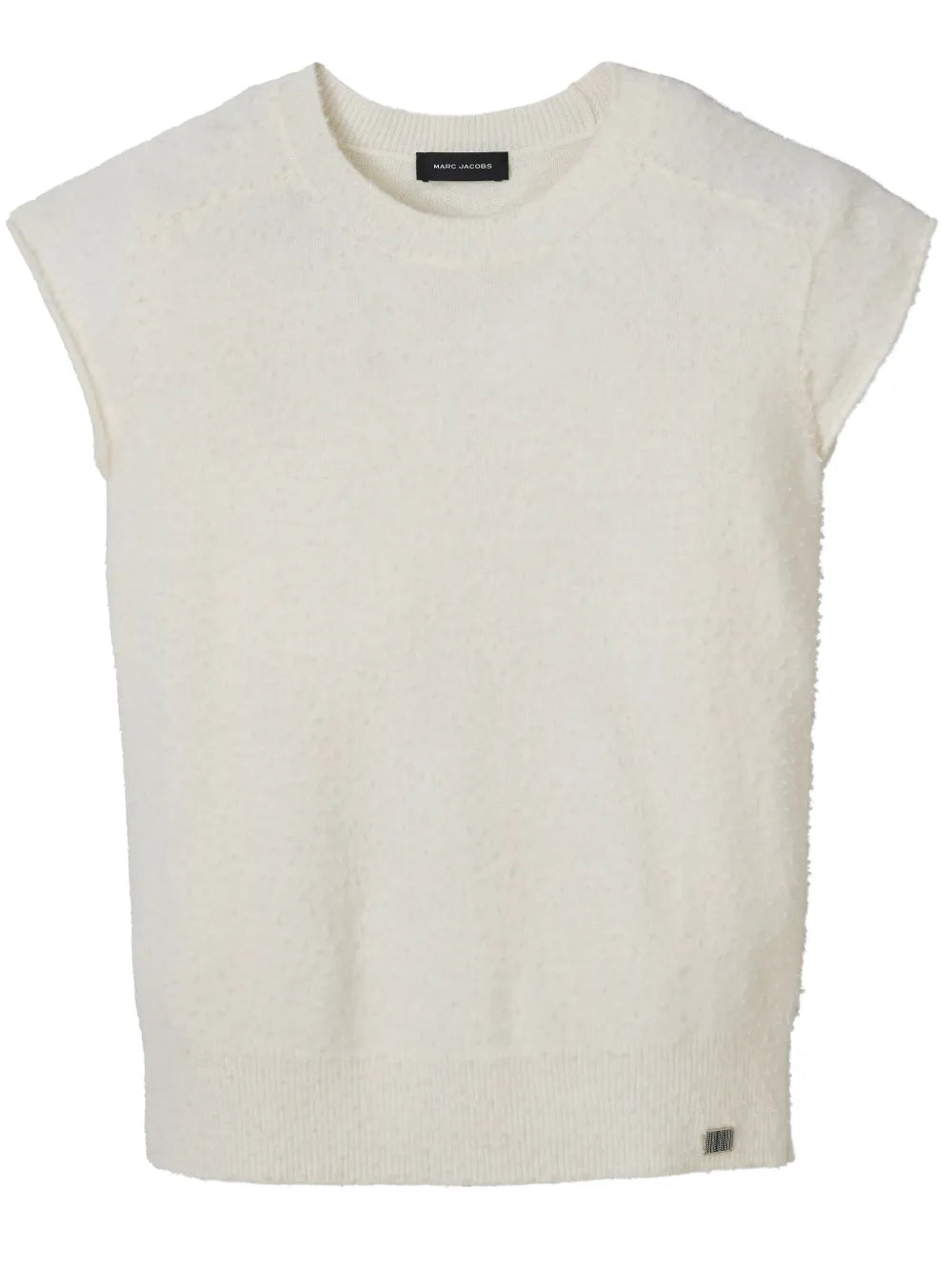 Pilled Cap-Sleeve Wool Vest