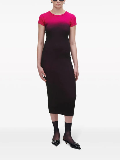 Grunge Spray-Effect T-Shirt Dress