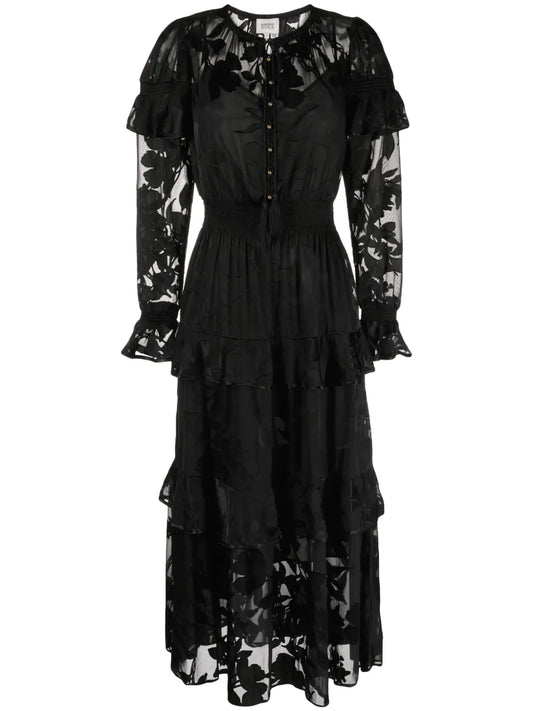 Diantha Floral-Print Midi Dress