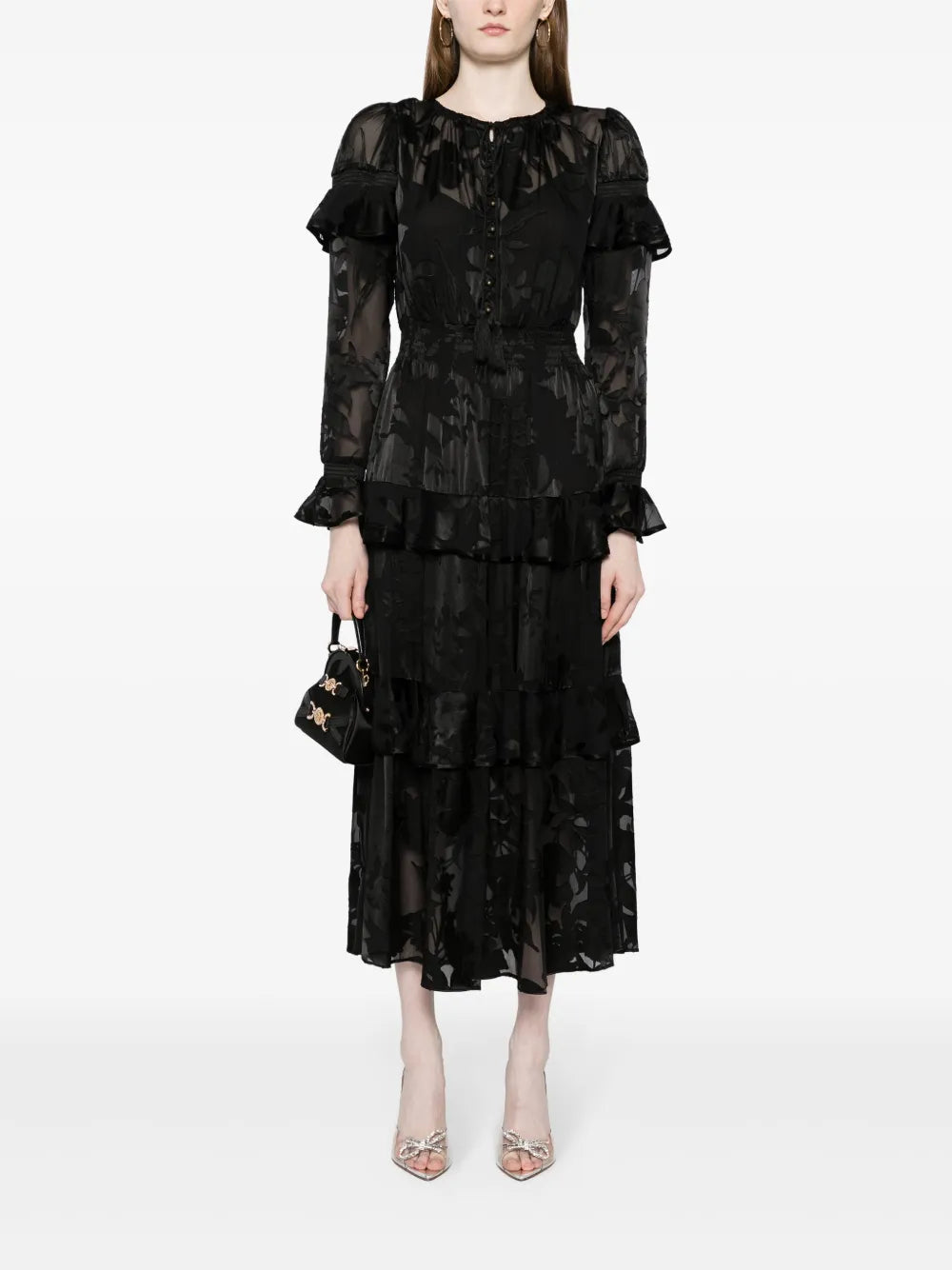 Diantha Floral-Print Midi Dress