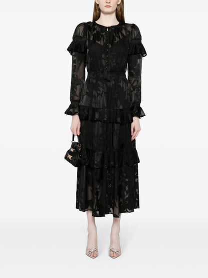 Diantha Floral-Print Midi Dress