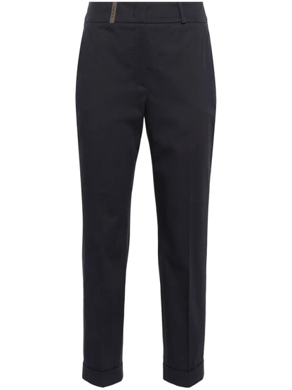 High-Waist Cropped Trousers